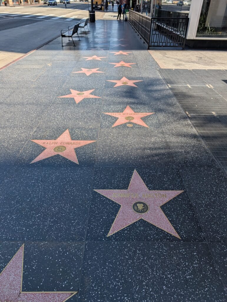 Die Sterne am Walk of Fame in Hollywood Los Angeles Los Angeles Touren Deutsch