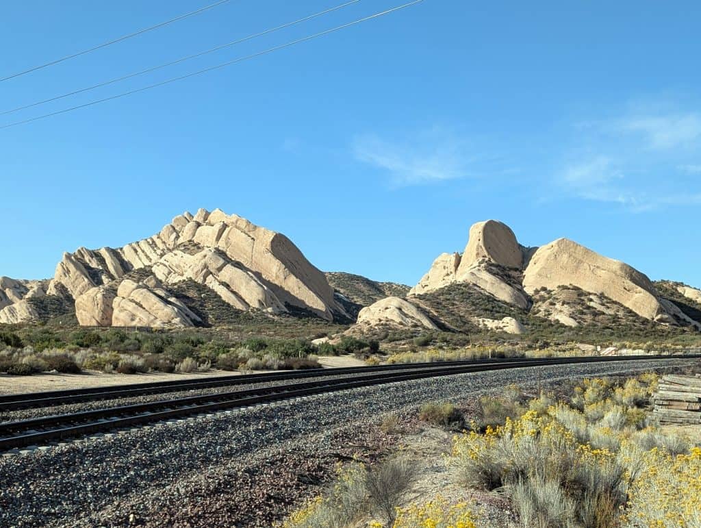Die Mormon Rocks am Cajon Pass