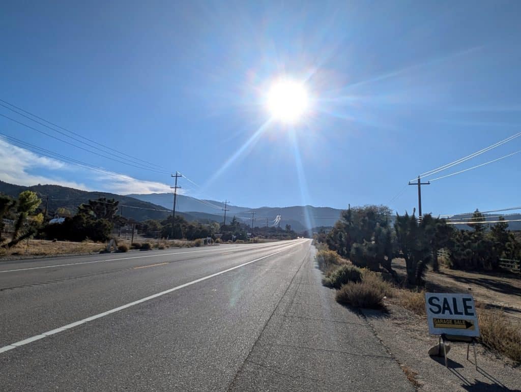 Auf dem Weg nach Wrightwood in den San Gabriel Mountains