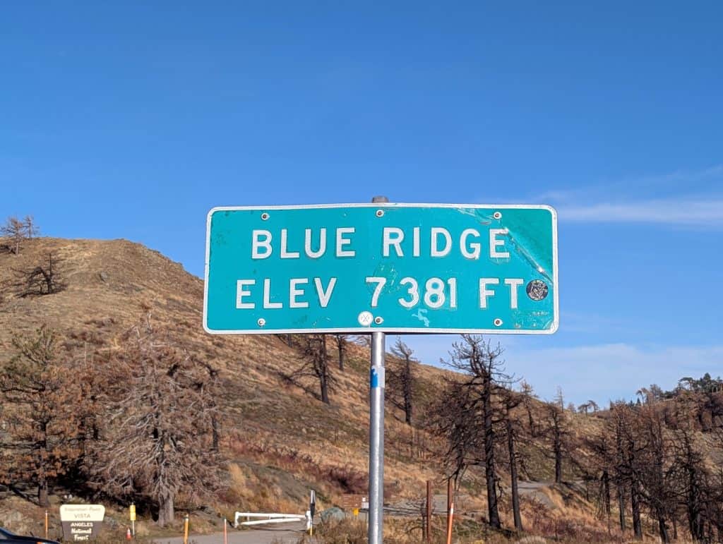 Blue Ridge in den San Gabriel Mountains