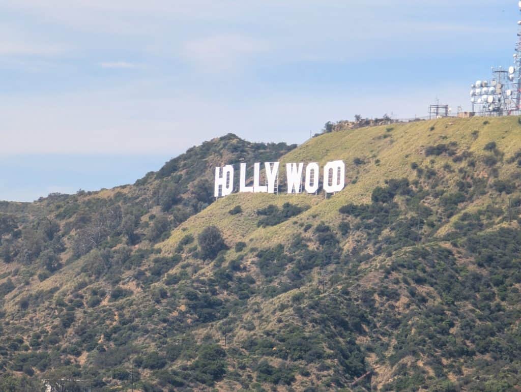 Blick vom Griffith Observatory auf das Hollywood Sign
