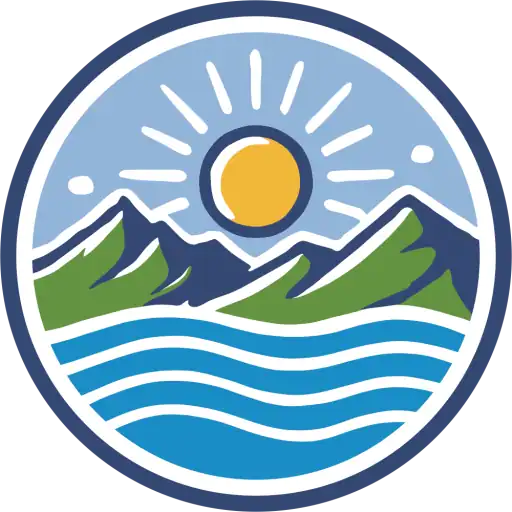 Das Logo von Vista-Tours steht für alles was Südkalifornien ausmacht: Sonne, Berge und Meer Vista-Tours bietet Dir Deine persönliche Los Angeles Tour auf Deutsch
