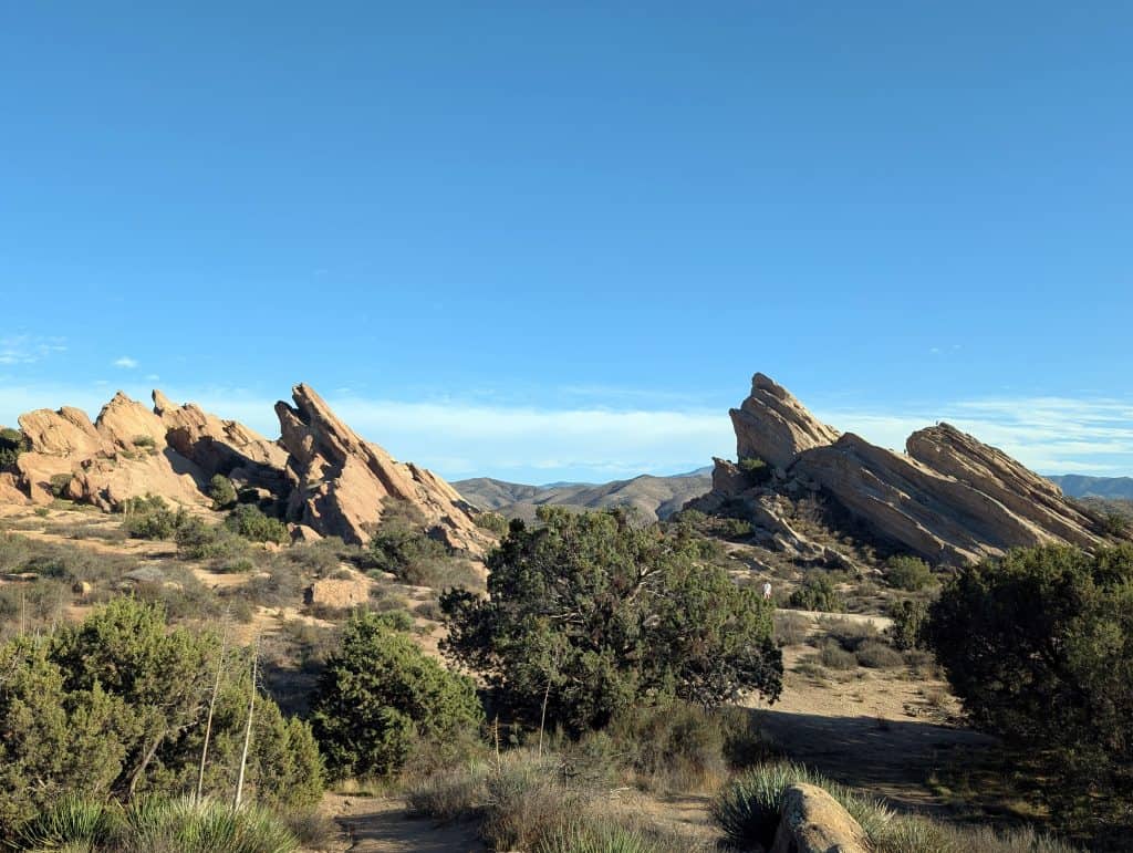 Die markanten Felsformationen im Vasquez Rocks Natural Area Park dienten als Kulisse für zahlreiche Filme und Serien