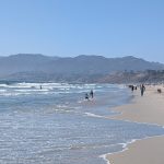 Strand zwischen Santa Monica und Venice Beach an der Pazifikküste von Los Angeles